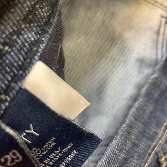 FIDELITY STEVIE Cut 3183 Viper Rinse Jeans With Pockets Dark Wash Blue Size 29 - Picture 10 of 13